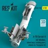 RESKIT RSU32-0185 A-7D Corsair II air intakes, wheel bays, landing gears, wheels for Trumpeter kit (3D Printed) (1/32)